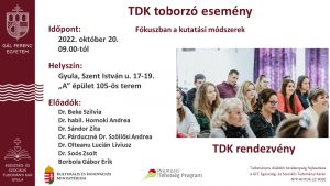 TDK toborzó felhívás