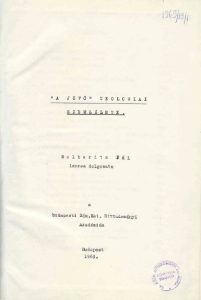 Disszertáció