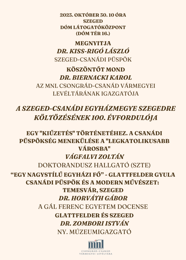 46. Csongrád Megyei Levéltári Napok 
