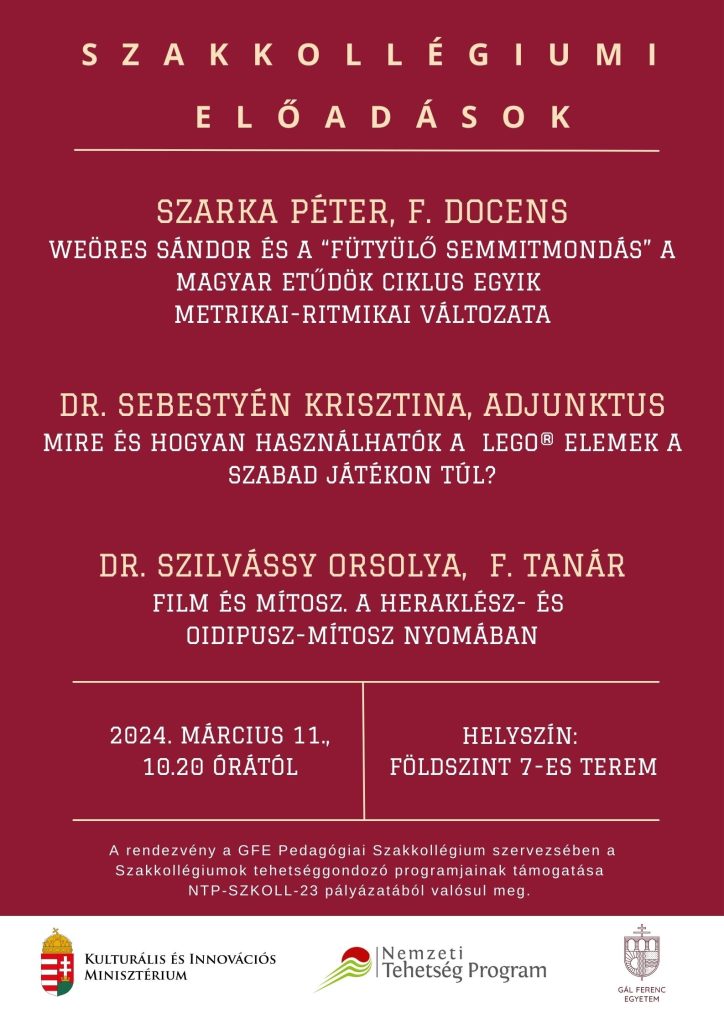 Szakkollégium program