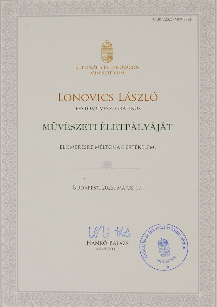 Lonovics László díj